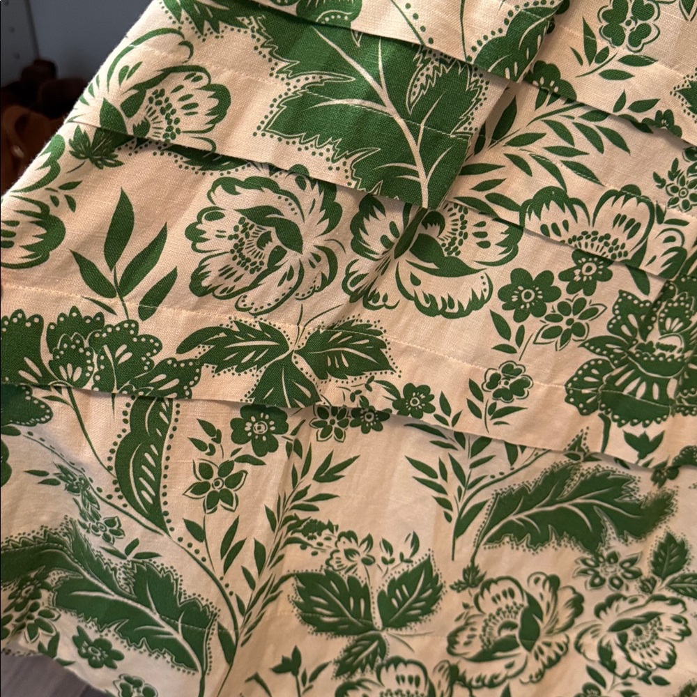 Hunter Bell Green and Cream Floral Dress - Picture 6 of 7